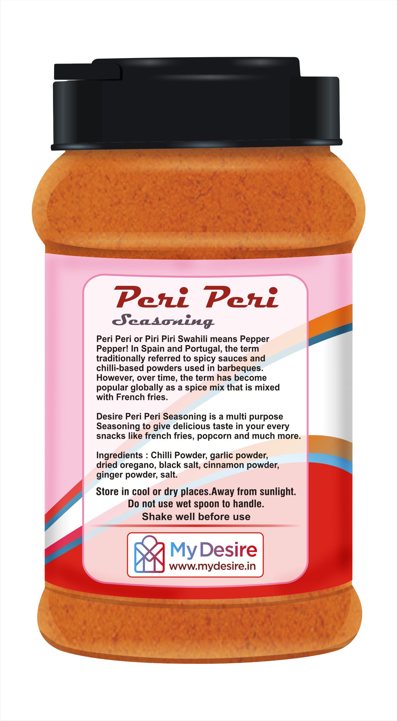 Desire Peri Peri Masala 400 Gram in Jar |Spices Mix for Multi Purpose Seasoning