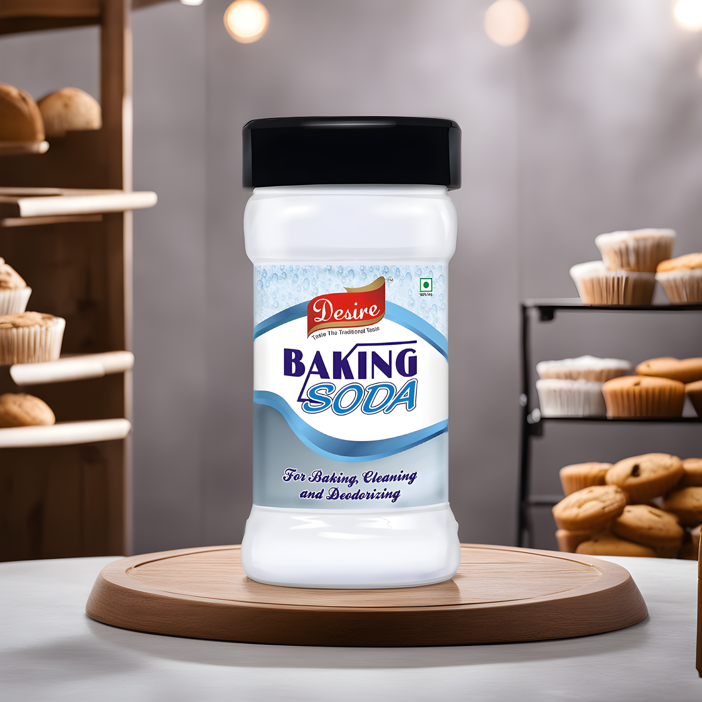 Desire Baking Soda 100 Gram | Pure & Versatile for Baking, Cleaning, and Deodorizing | Perfect for Cakes, Cookies, and Breads | Natural Cleaner for Kitchen, Bathroom, and More