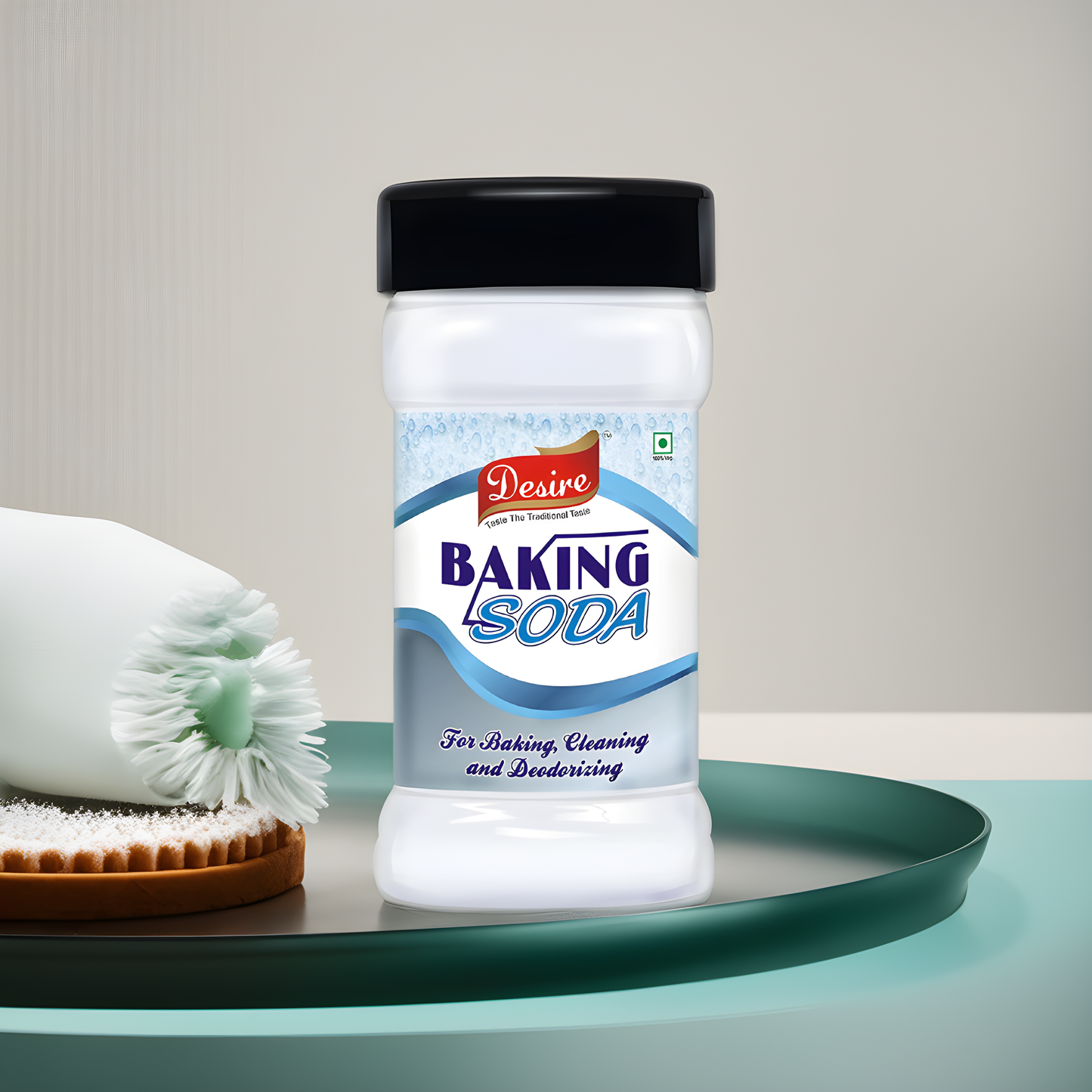 Desire Baking Soda 100 Gram | Pure & Versatile for Baking, Cleaning, and Deodorizing | Perfect for Cakes, Cookies, and Breads | Natural Cleaner for Kitchen, Bathroom, and More