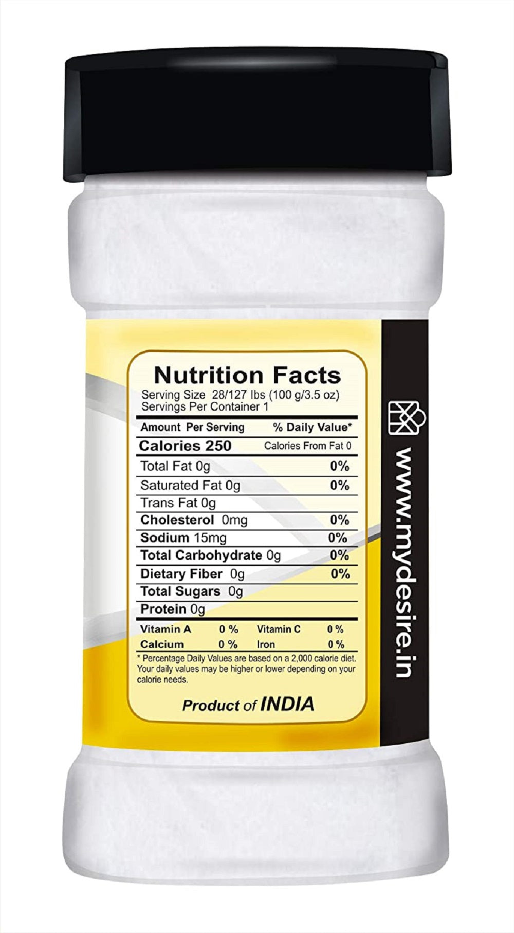 Desire Pure Citric Acid Crystals 100 Grams (Pure Citric Acid Powder for Cleaning - Food Grade, Nimbu Sat - Multiple Uses for Home and Kitchen - Natural Preservative and Flavoring Agent)