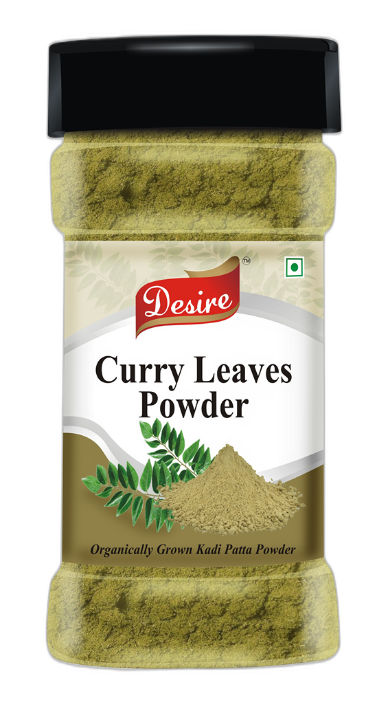 Desire Curry Leaf Powder 80 Gram | Dried Kadi Patta Powder | Pure & Natural Spice for Authentic Indian Recipes