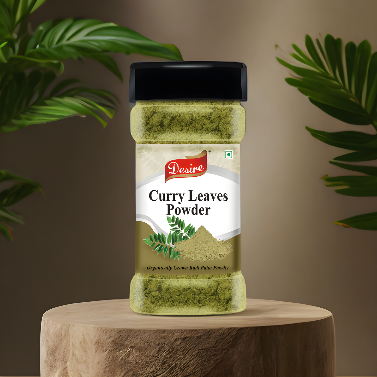 Desire Curry Leaf Powder 80 Gram | Dried Kadi Patta Powder | Pure & Natural Spice for Authentic Indian Recipes
