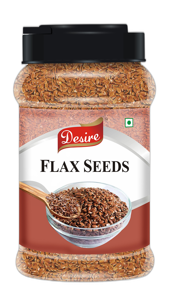 Desire Flax Seeds 250 Gram - Raw Flax Seeds for Weight Loss | Diet Food | Flax Seeds for Eating