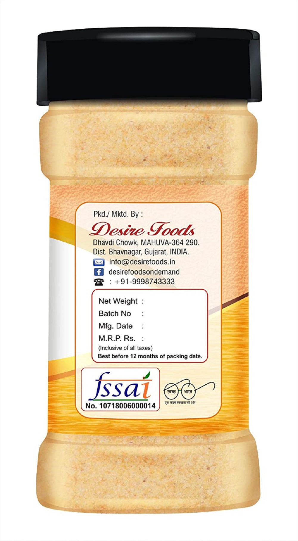 Desire Dehydrated Garlic Powder 200 Gram| Quality Product, No Additives, Essential for Flavorful Cooking