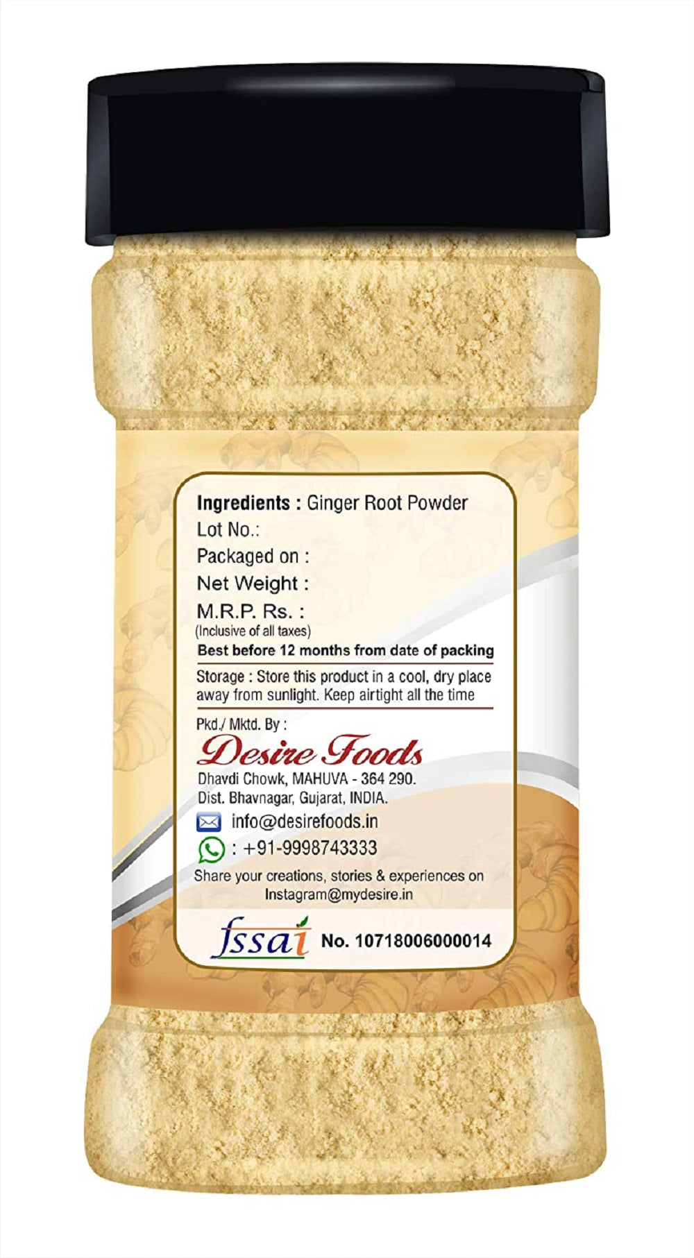 Desire Ginger Powder 200g