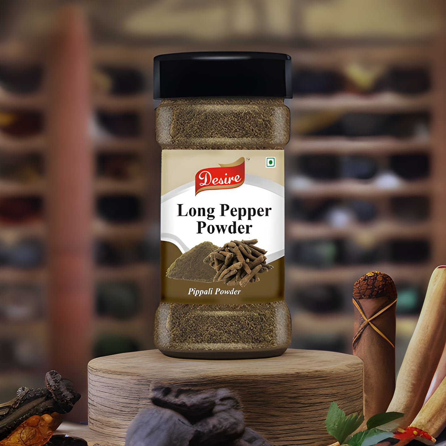 Desire Long Pepper Powder | Natural Pippali Powder | 400g | Ayurvedic Spice for Wellness & Cooking