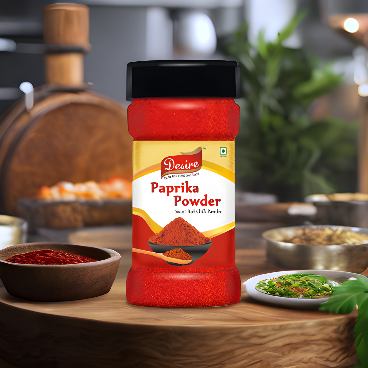 Desire Paprika Powder 400 Gram | 100% Pure | No Artificial Colours, Flavours, fillers or preservatives |Garnish, Season, Make Spice rubs or marinades