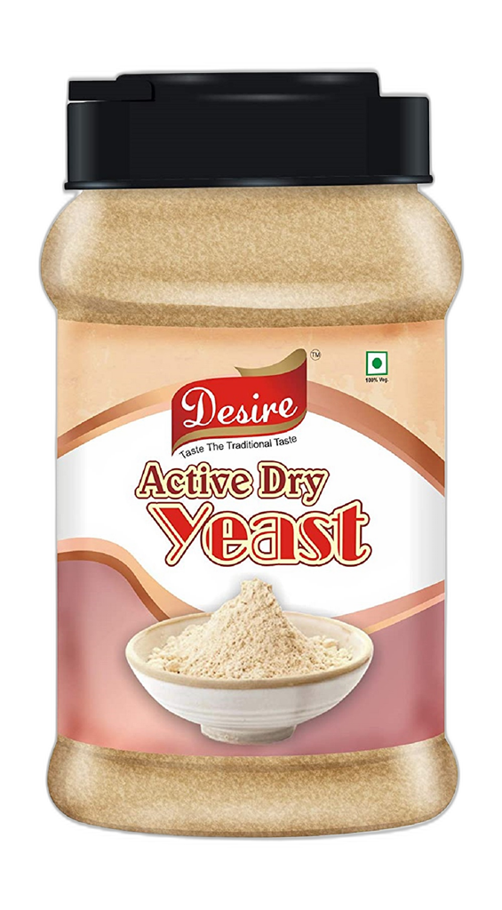 Desire Baker's Active Dry Yeast 500 Grams | Perfect for Bread, Pizza Dough, Cakes & More | Instant Dry Yeast