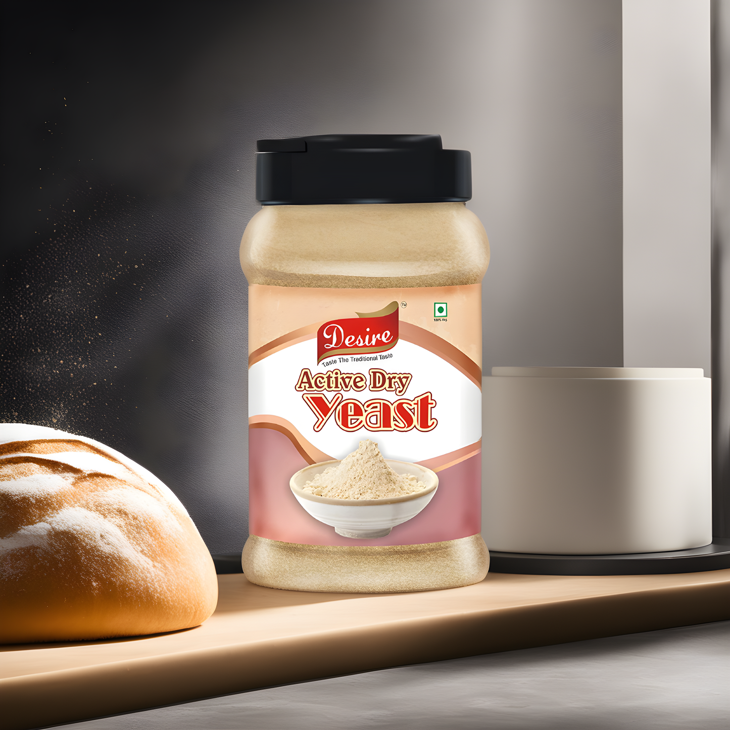 Desire Baker's Active Dry Yeast 500 Grams | Perfect for Bread, Pizza Dough, Cakes & More | Instant Dry Yeast