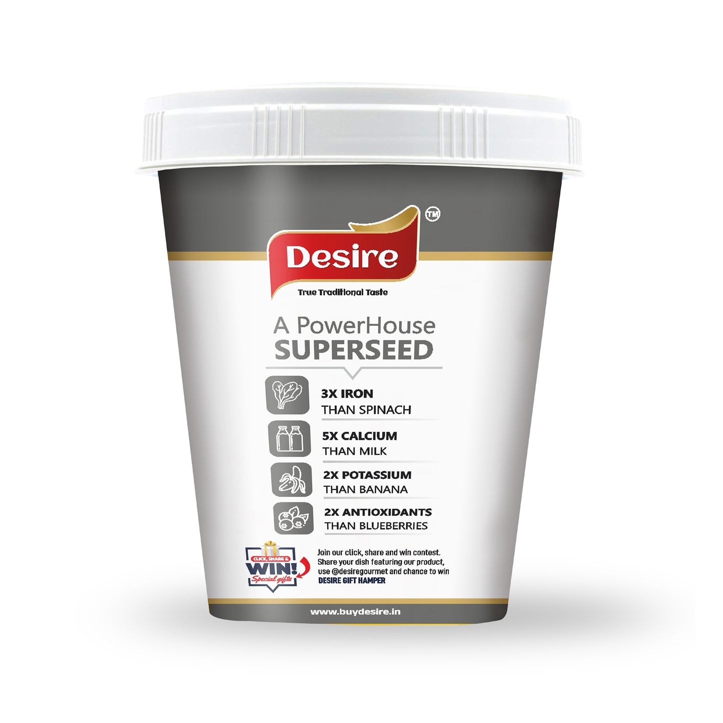 Desire Chia Seeds 250 Grams