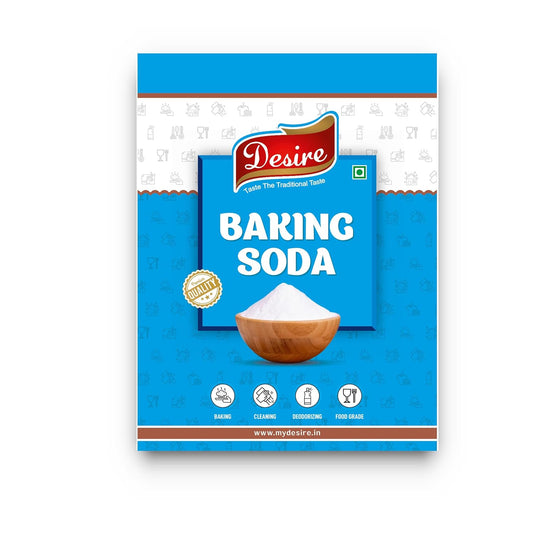 Desire Baking Soda 1 kg | Pure & Versatile for Baking, Cleaning, and Deodorizing | Perfect for Cakes, Cookies, and Breads | Natural Cleaner for Kitchen, Bathroom, and More