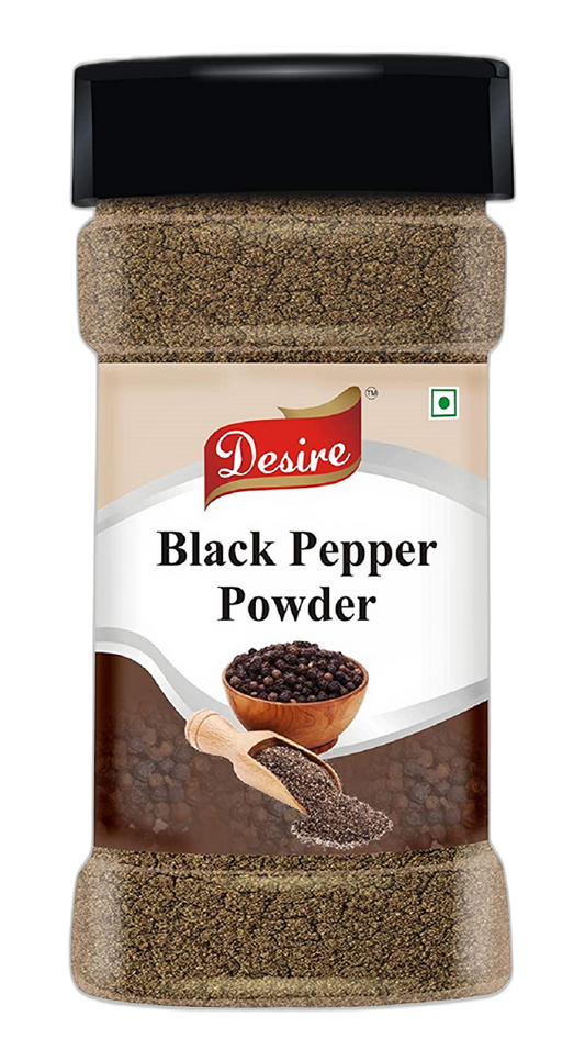 Desire Malabar Black Pepper Powder 400 Gram (Farm Fresh Idukki, Natural)