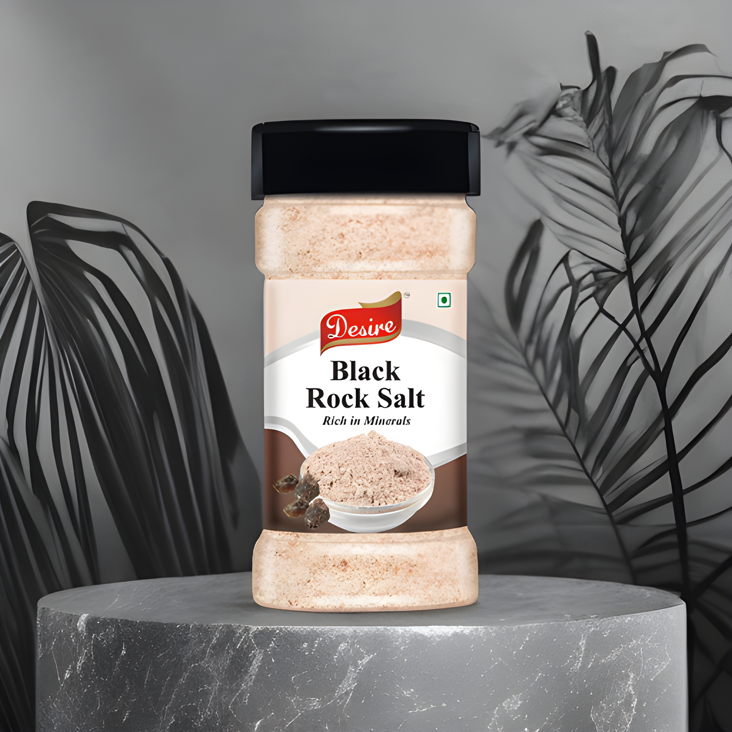 Desire Black Rock Salt Powder (Kala Namak) - 400 Gram | Pure & Natural Black Salt for Cooking & Seasoning