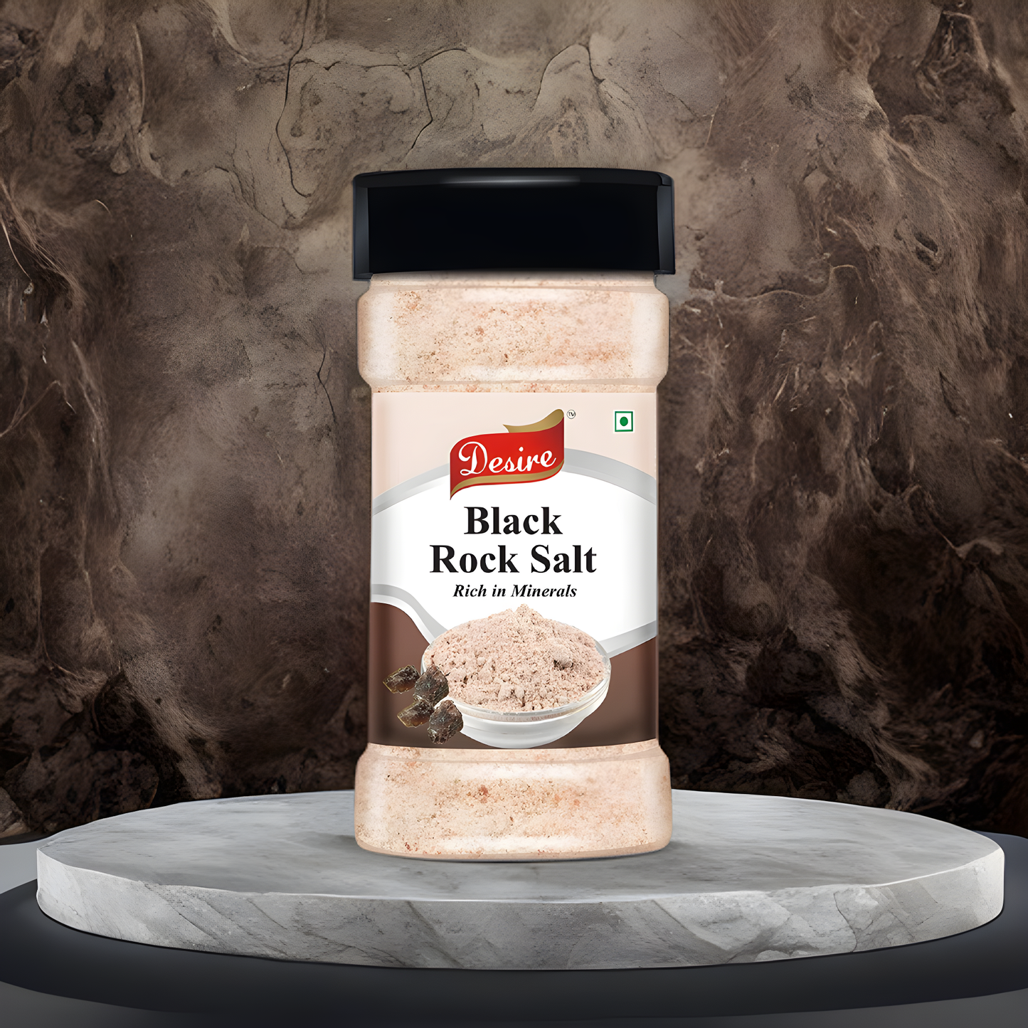 Desire Black Rock Salt Powder (Kala Namak) - 400 Gram | Pure & Natural Black Salt for Cooking & Seasoning