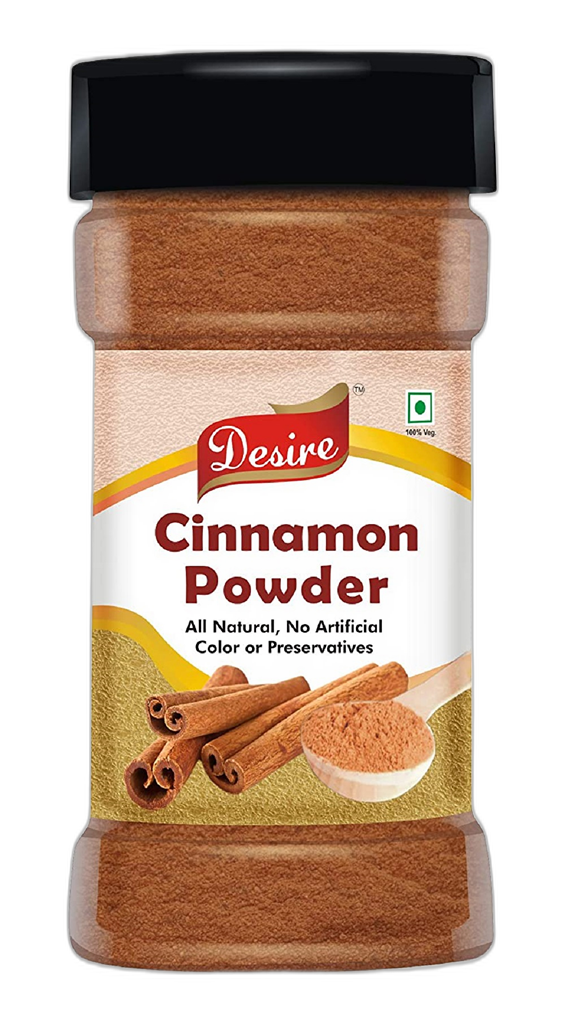 Desire Cinnamon (Dalcheeni) Powder 100 Gram in Jar [Flavourful Indian Spices]