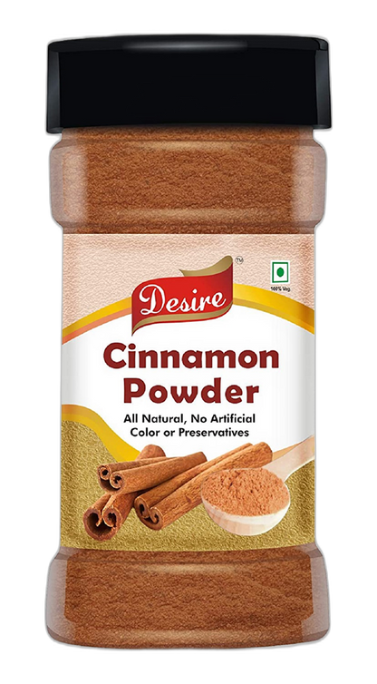Desire Cinnamon (Dalcheeni) Powder 100 Gram in Jar [Flavourful Indian Spices]