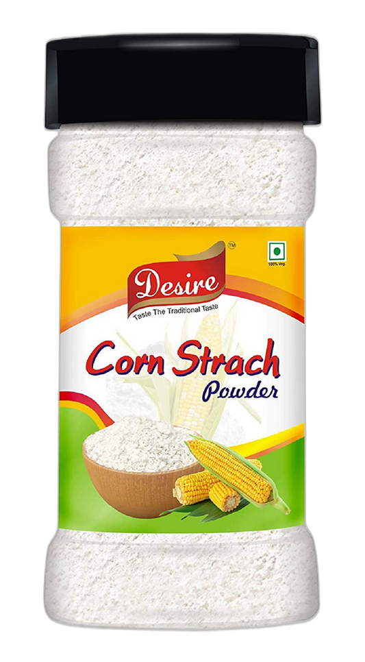 Desire Baker's Corn Starch 200 Gram| Gluten-Free Thickening Agent for Baking, Sauces, and Gravies | Cornflour
