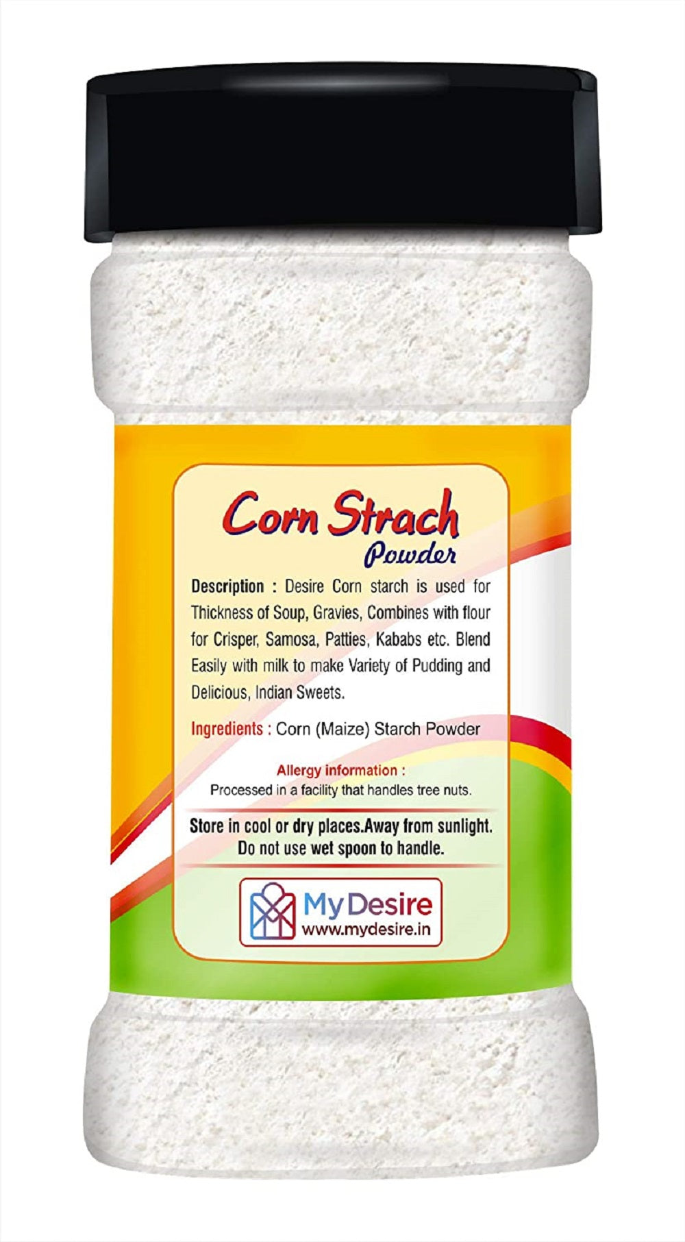 Desire Baker's Corn Starch 200 Gram| Gluten-Free Thickening Agent for Baking, Sauces, and Gravies | Cornflour
