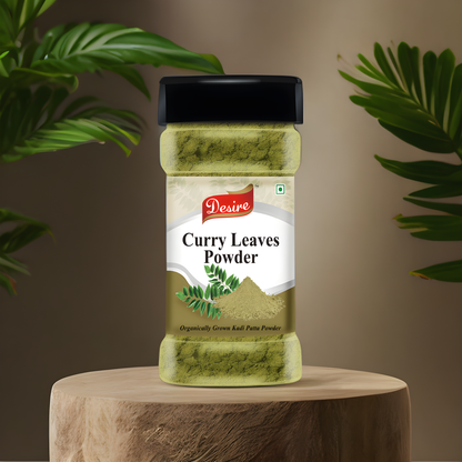 Desire Curry Leaf Powder 80 Gram | Dried Kadi Patta Powder | Pure & Natural Spice for Authentic Indian Recipes