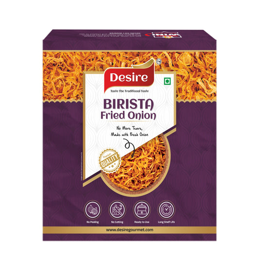 Desire Birista Fried Onion 1 Kg (Ready To Use Onions)