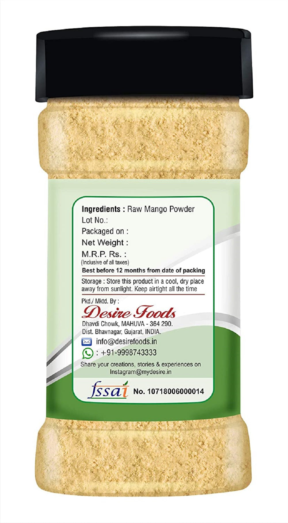 Desire Dry Mango Amchur Powder 100g