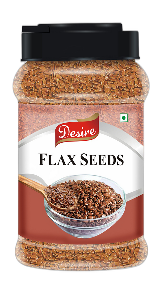 Desire Flax Seeds 250 Gram - Raw Flax Seeds for Weight Loss | Diet Food | Flax Seeds for Eating