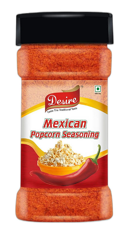 Desire Mexican Popcorn Seasoning Powder 100 Gram [for Popcorn Seasoning, Nachos, Pasta, Pizza, Sprinkle on French Fries]