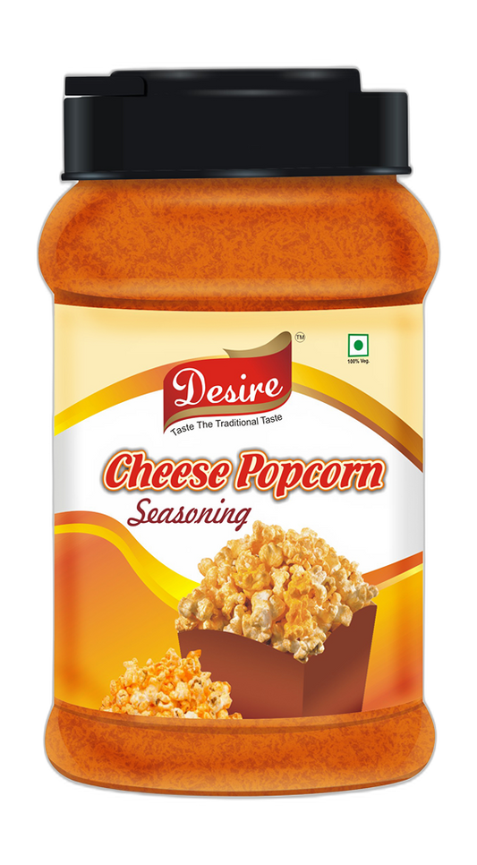 Desire Cheese Popcorn Seasoning Powder 400 Gram [for Popcorn Seasoning, Nachos, Pasta, Pizza, Sprinkle on French Fries]