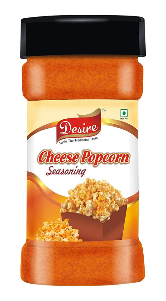 Desire Cheese Popcorn Seasoning Powder 200 Gram [for Popcorn Seasoning, Nachos, Pasta, Pizza, Sprinkle on French Fries]