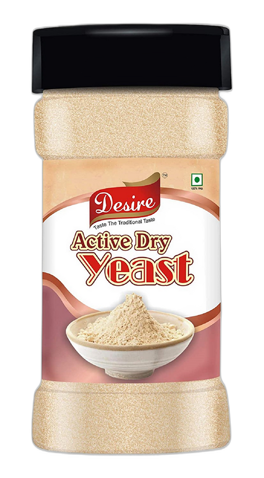 Desire Baker's Active Dry Yeast 140 Grams | Perfect for Bread, Pizza Dough, Cakes & More | Instant Dry Yeast