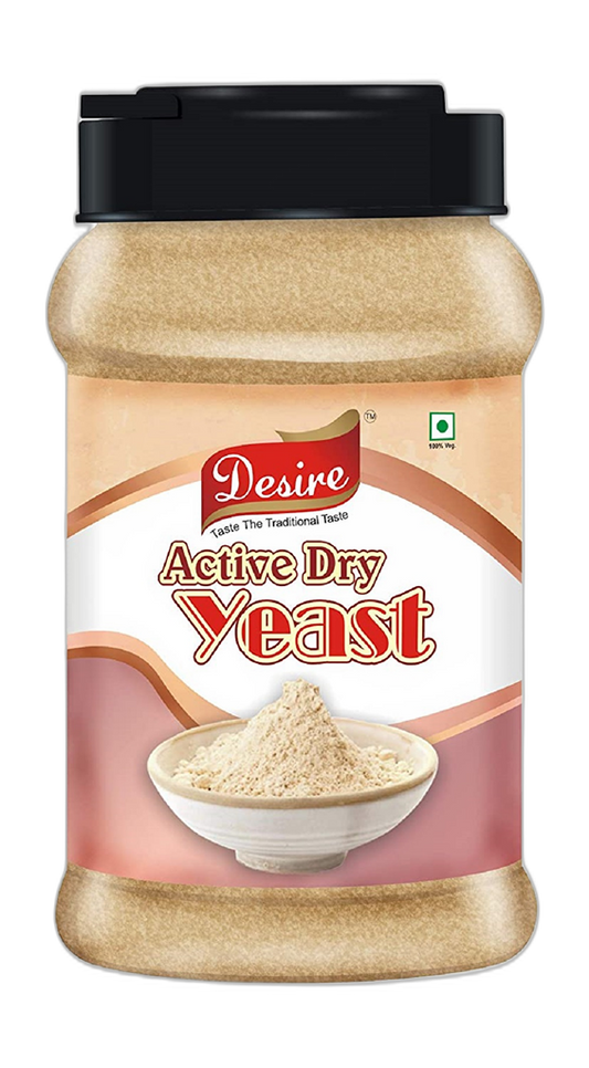 Desire Baker's Active Dry Yeast 500 Grams | Perfect for Bread, Pizza Dough, Cakes & More | Instant Dry Yeast